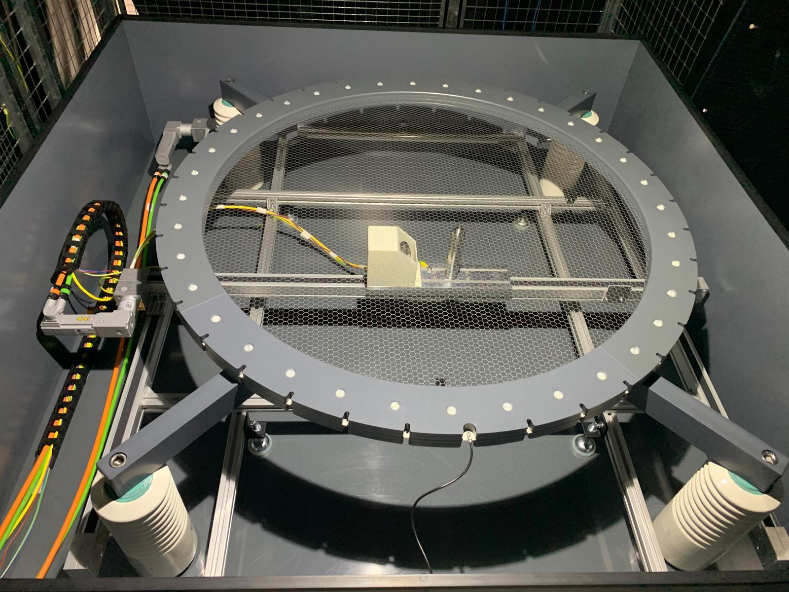 A 1 meter in diameter prototype of a HV scanning system